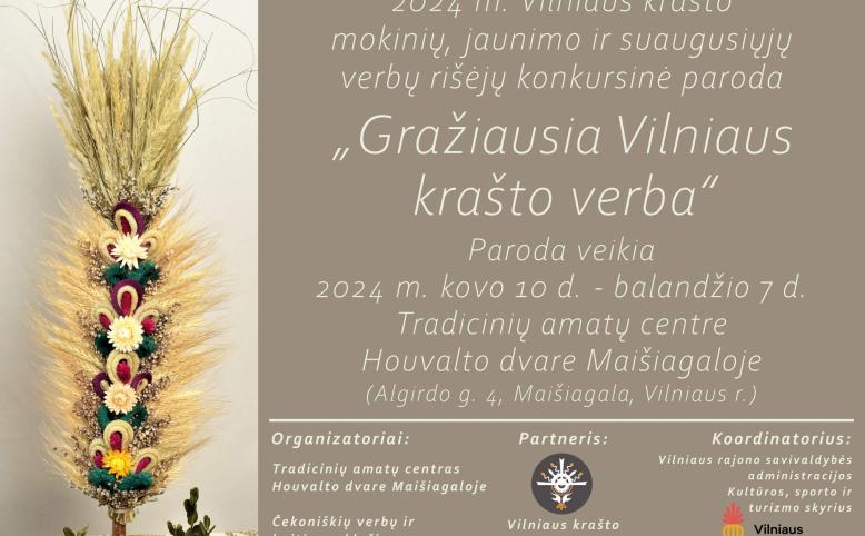 Konkursinė paroda "Gražiausia Vilniaus krašto verba"